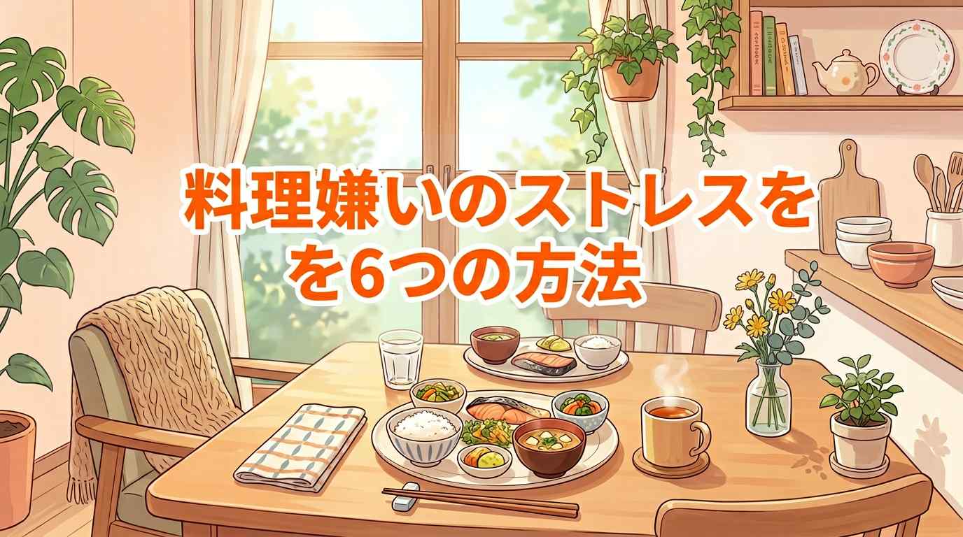 【主婦の3割が共感】料理嫌いのストレスを減らす6つの方法！笑顔の食卓を取り戻そう