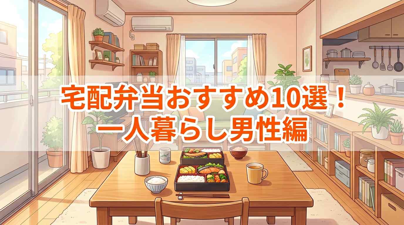 宅配弁当おすすめ10選！一人暮らし男性が満足できるサービスを徹底比較
