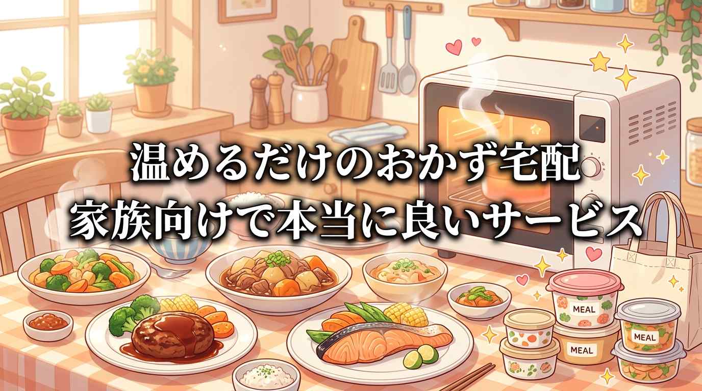 温めるだけのおかず宅配の正解は安さではない！家族向けで本当に良いサービスを比較