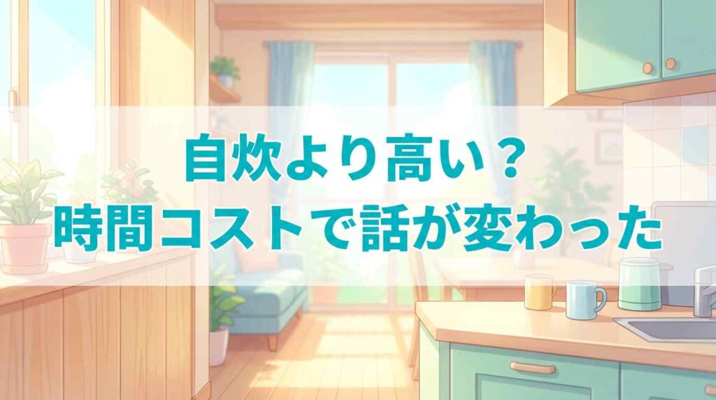 ツクリオと自炊の時間コスト