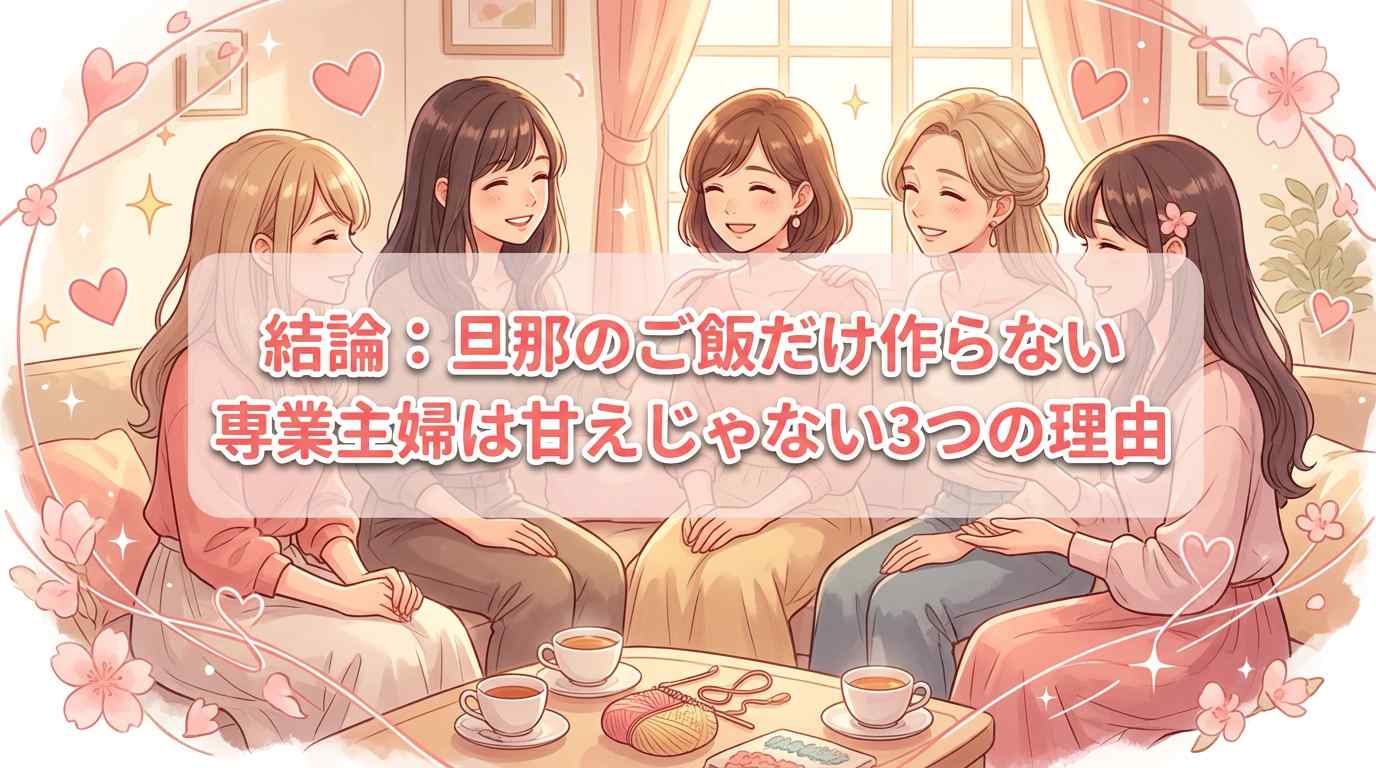 旦那のご飯だけ作らない専業主婦は甘えじゃない！罪悪感ゼロの対処法を紹介