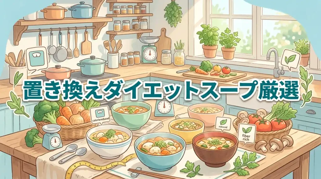 【厳選】置き換えダイエットスープのおすすめ7選！カギは腹持ちと食物繊維