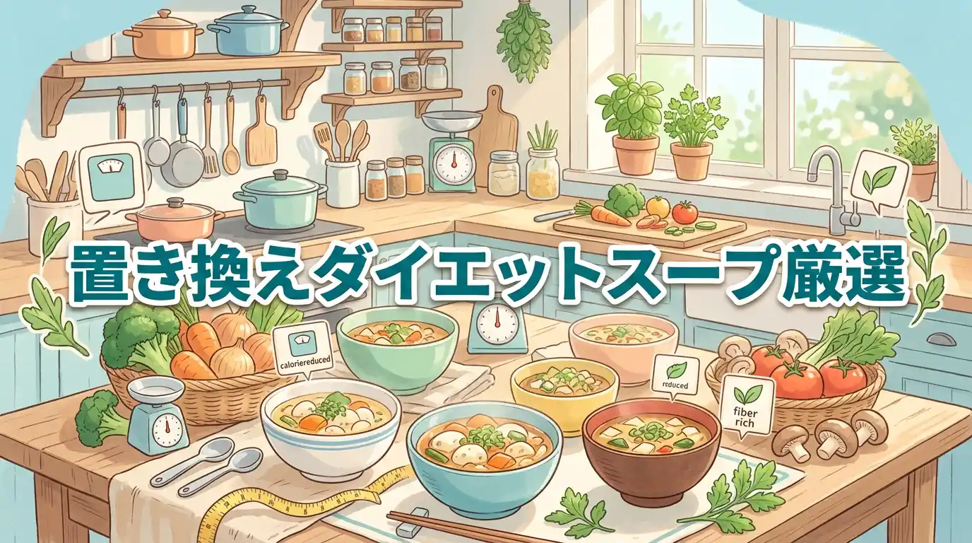 【厳選】置き換えダイエットスープのおすすめ7選！カギは腹持ちと食物繊維