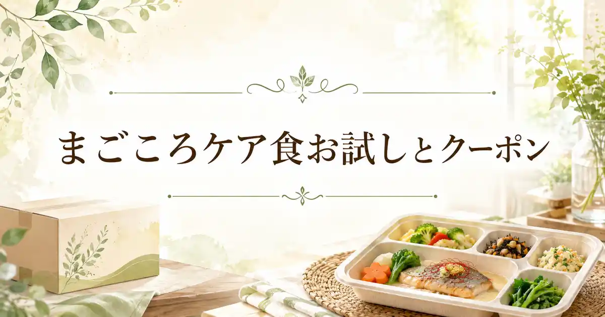 【結論】まごころケア食のクーポンコードは無い?お試しは「お得」か解説!