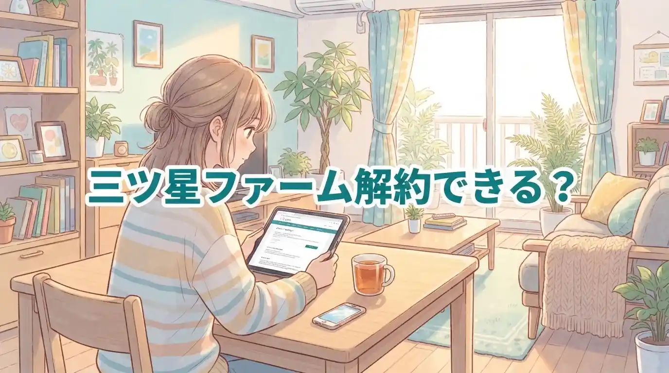 【重要】三ツ星ファームの解約できないは誤解？知恵袋の疑問に3ステップで回答！
