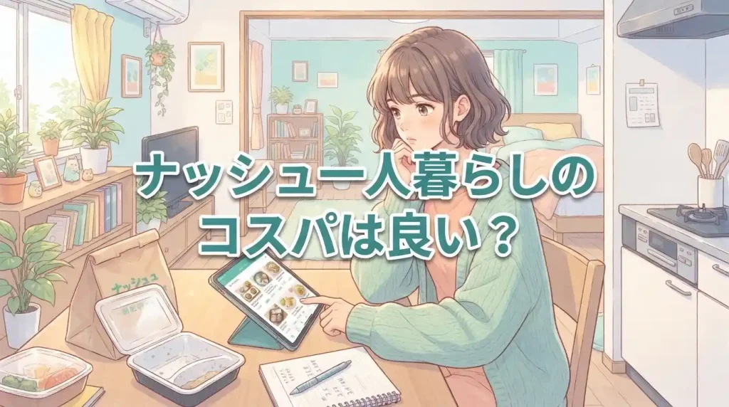 【結論】ナッシュは一人暮らしでコスパがいい？決め手は送料込みの単価と冷凍庫の2つ